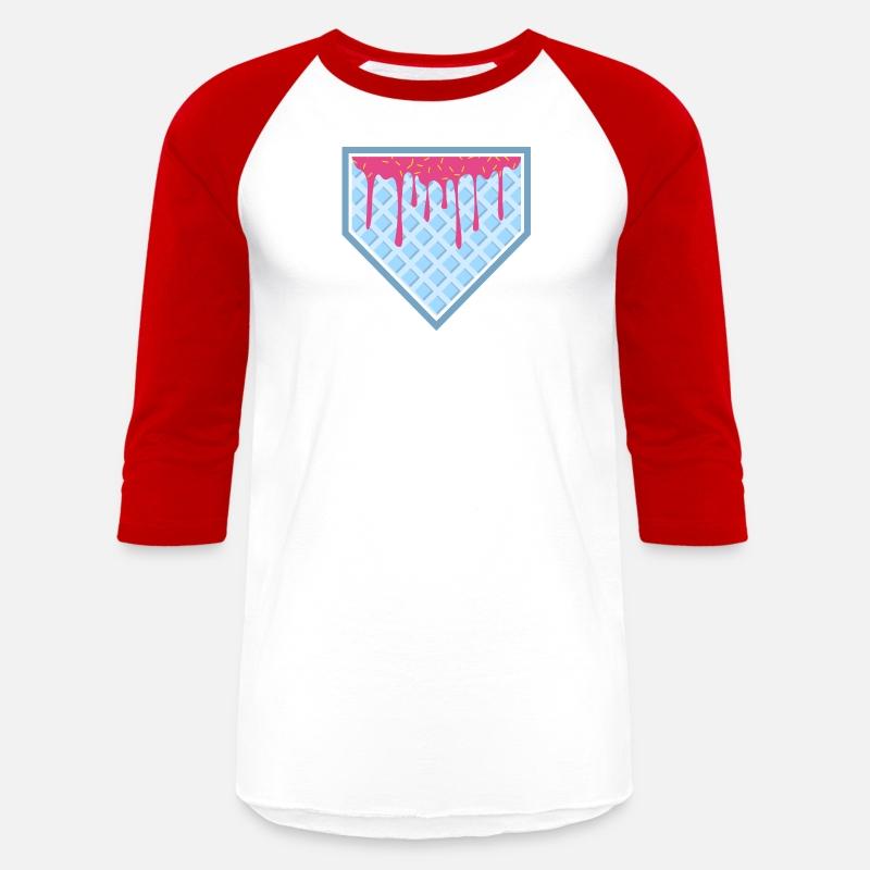 Baseball Home Plate Drip Ice Cream