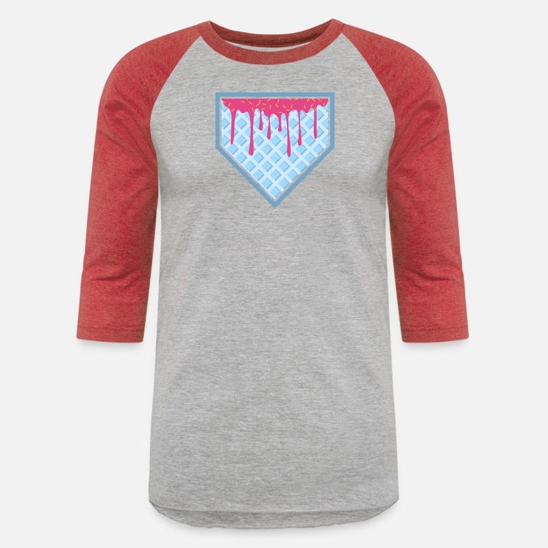 Baseball Home Plate Drip Ice Cream