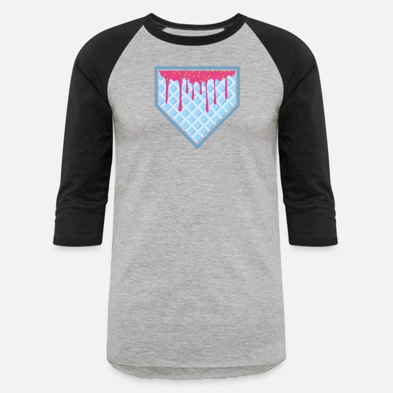 Baseball Home Plate Drip Ice Cream