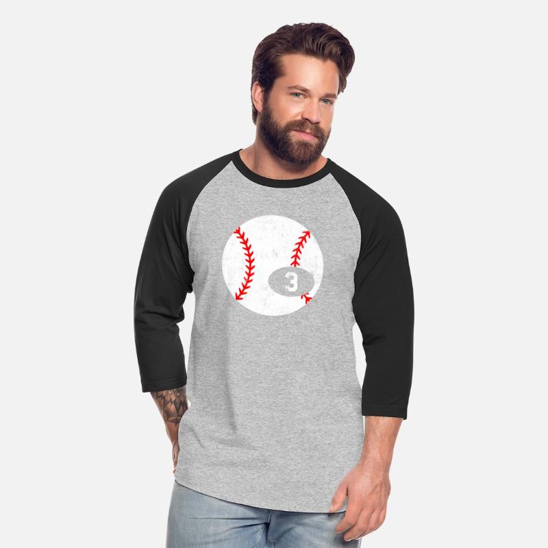 Baseball Sport 3 Jersey Number Vintage