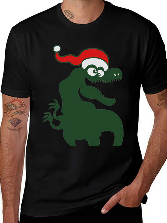 Festive Dinosaur T-Shirt - Holiday Apparel