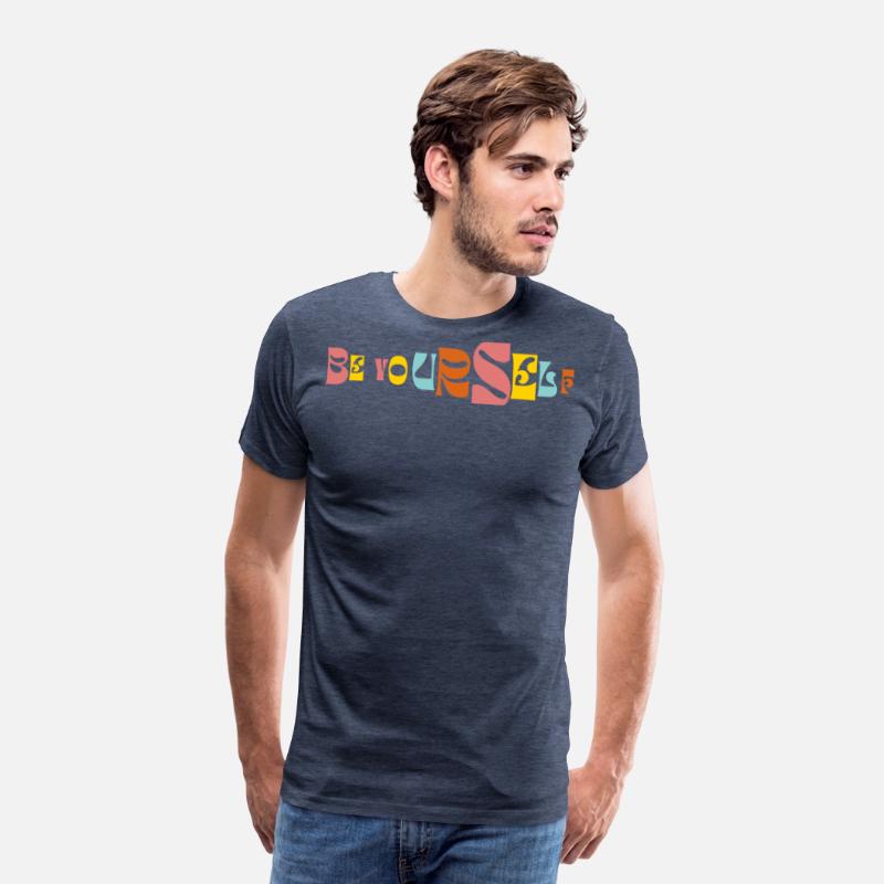 Be Yourself Groovy Text Graphic