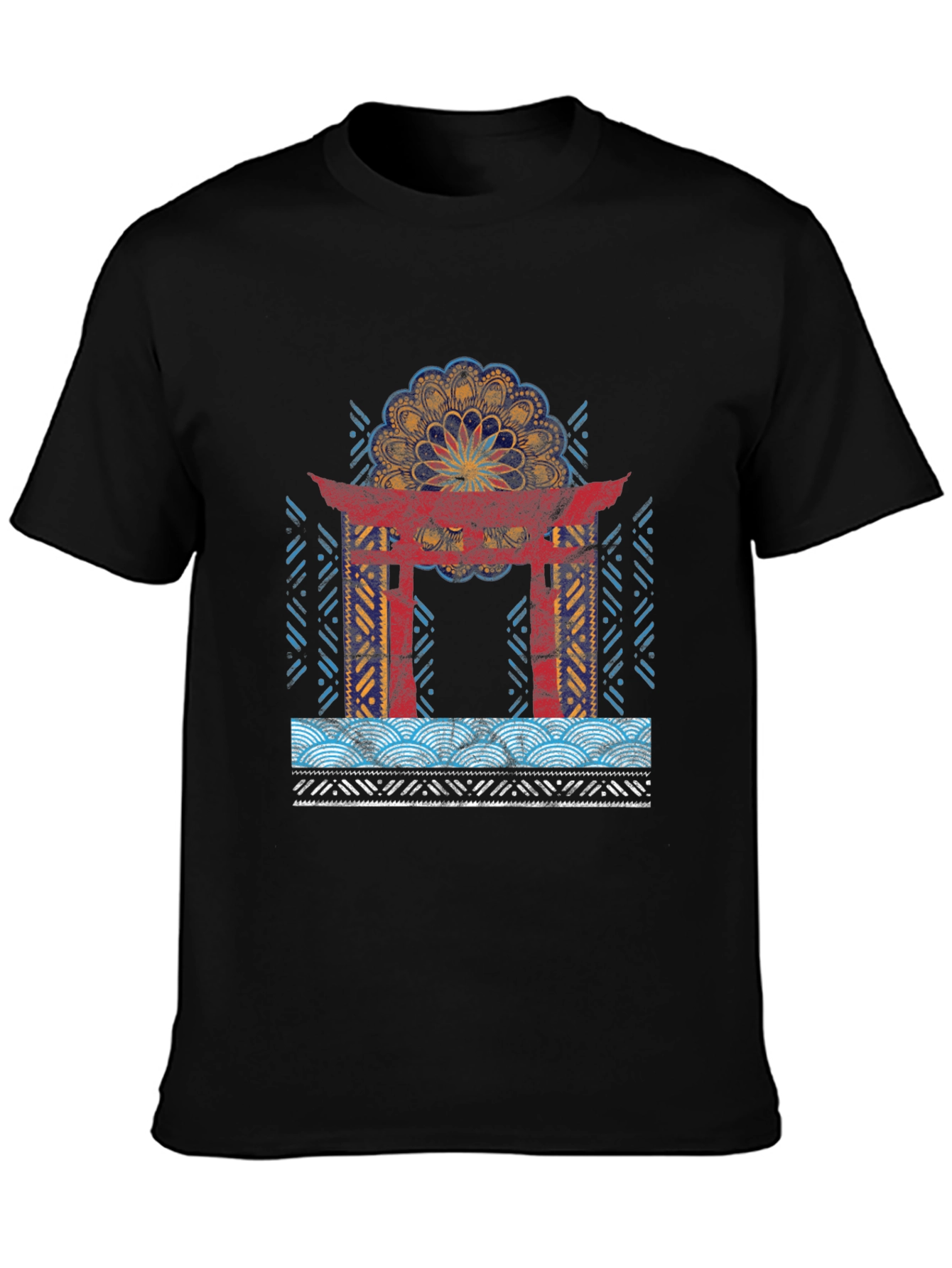 Japanese Torii Gate Mandala Graphic Tee