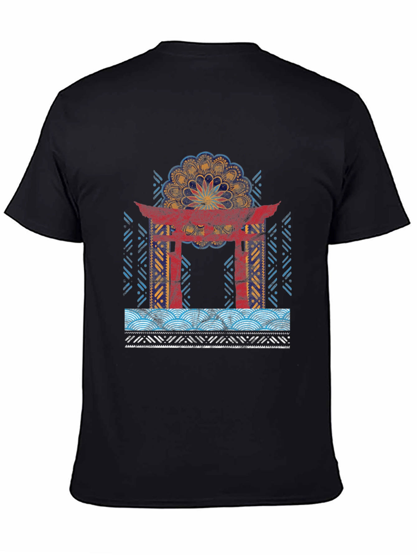 Japanese Torii Gate Mandala Graphic Tee