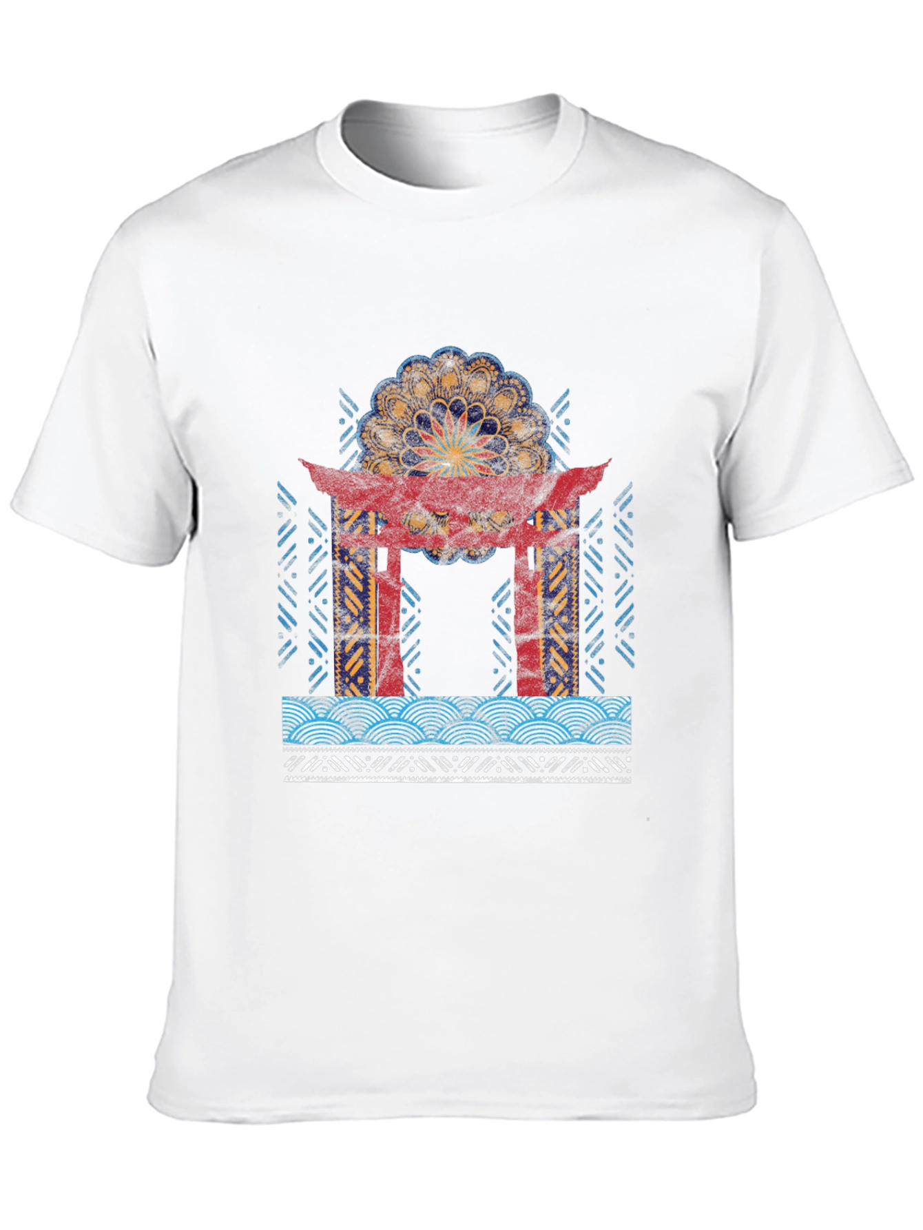 Japanese Torii Gate Mandala Graphic Tee
