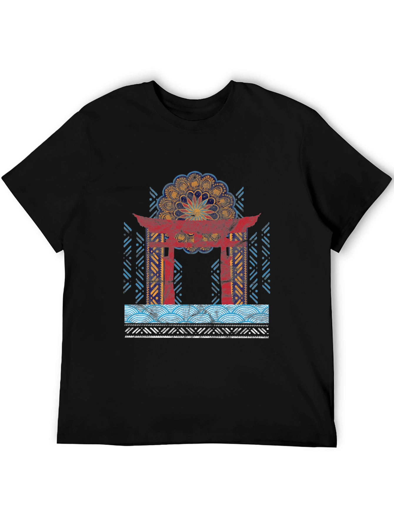 Japanese Torii Gate Mandala Graphic Tee