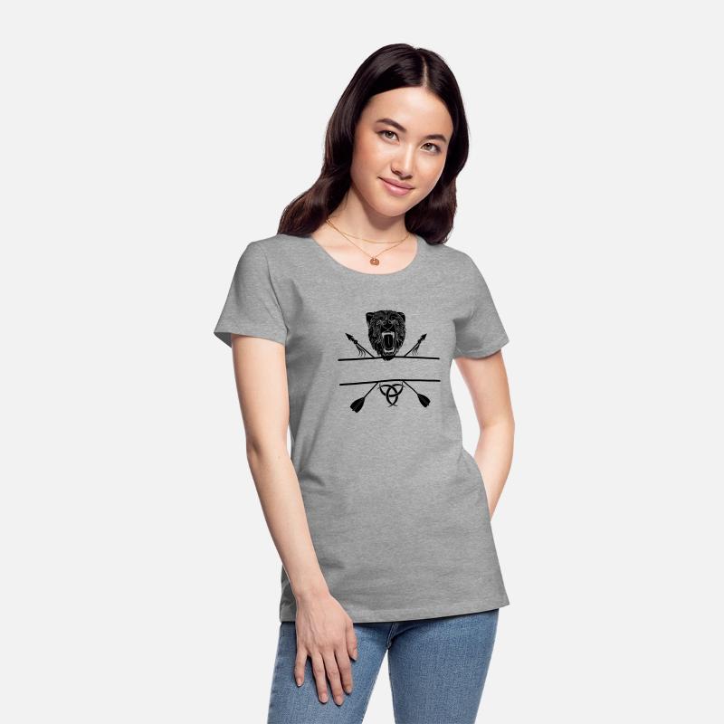 Bear head and two arrows