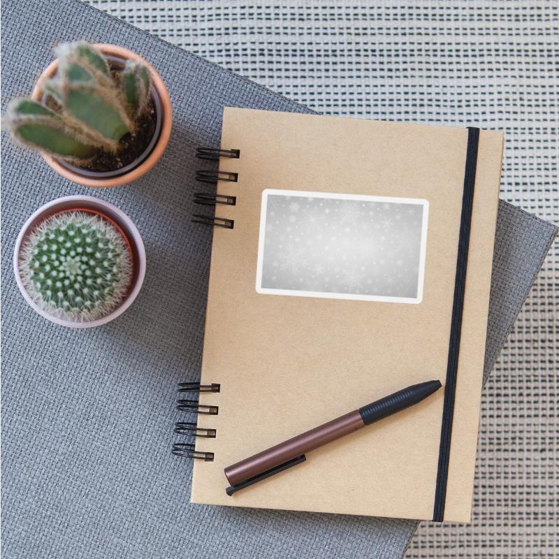 Beautiful Grey Snowflakes Pattern