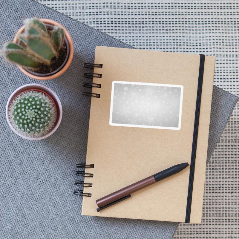 Beautiful Grey Snowflakes Pattern