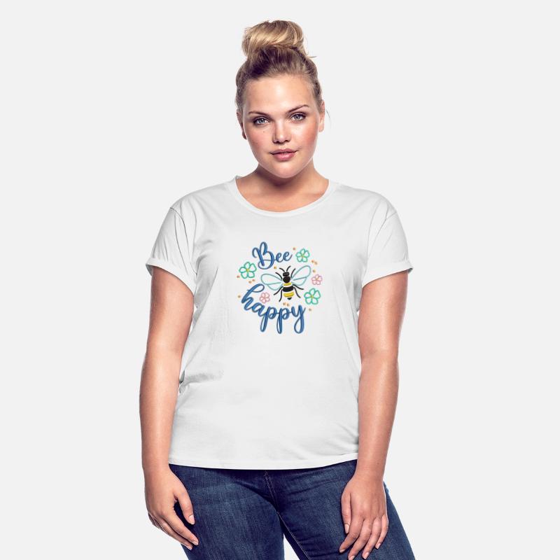 Bee Happy Embroidery Effect