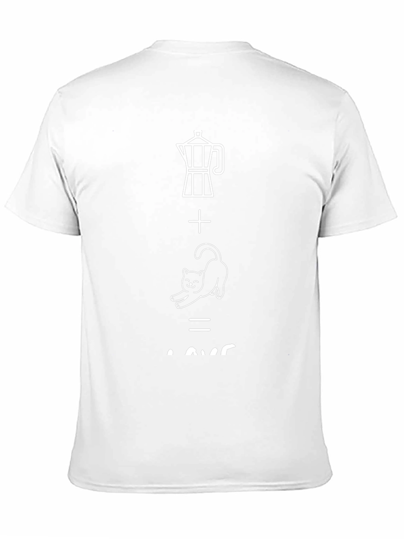 Coffee Cat Lover Black T-Shirt