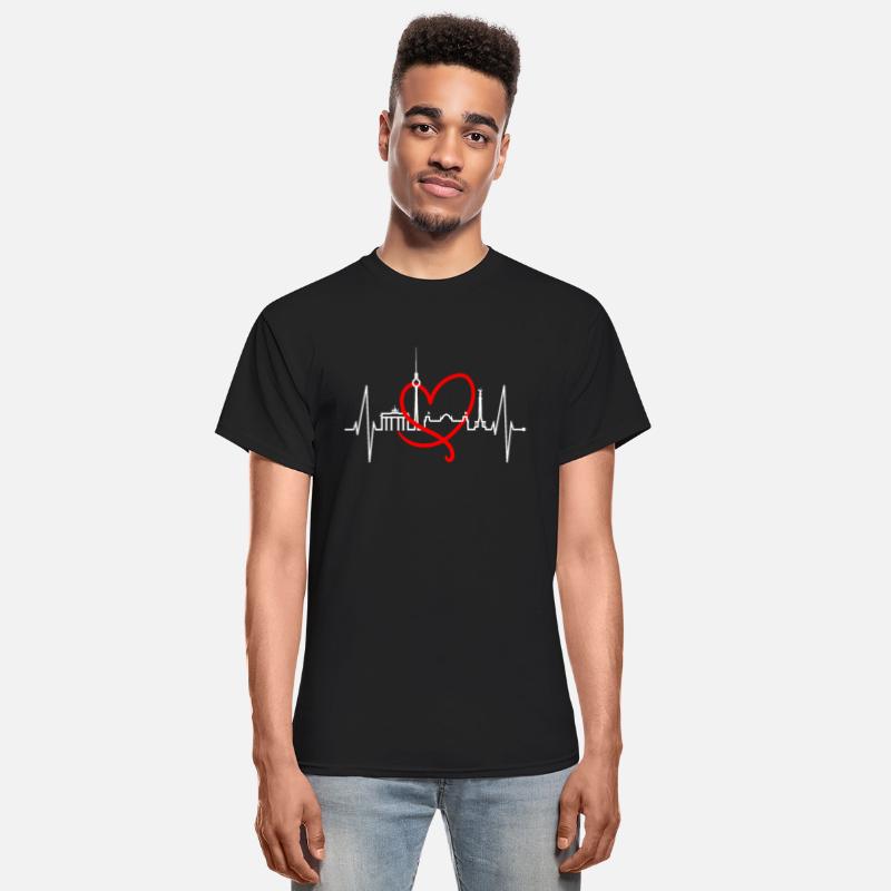Berlin Skyline Heartbeat Germany Fan I Love Berlin