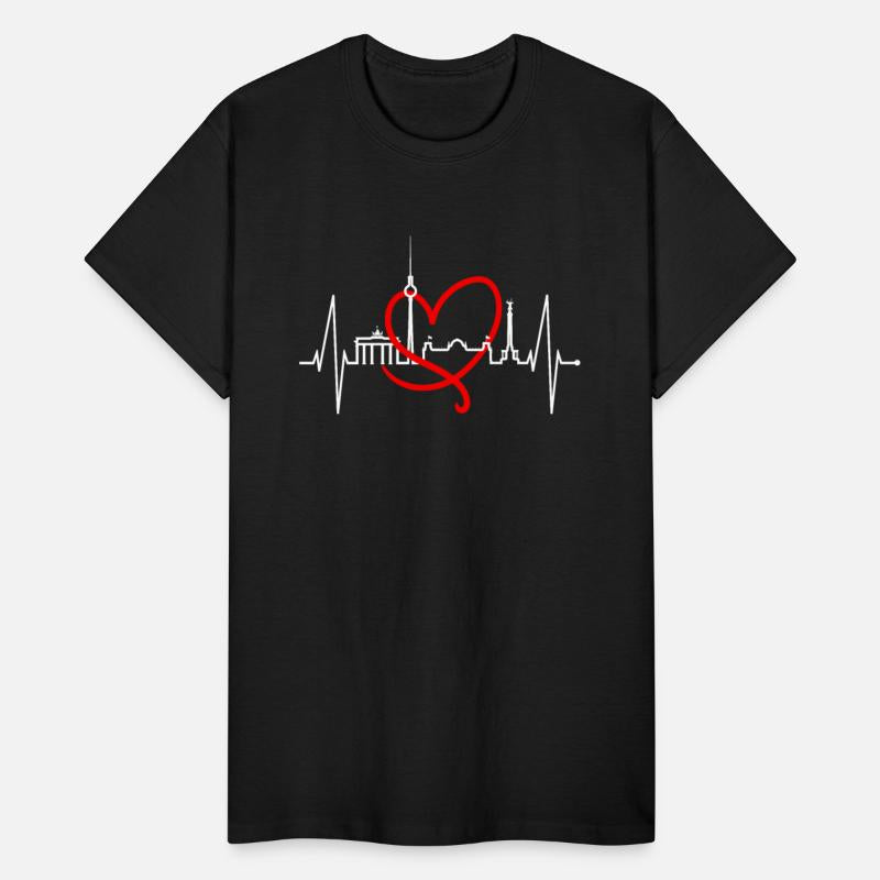 Berlin Skyline Heartbeat Germany Fan I Love Berlin