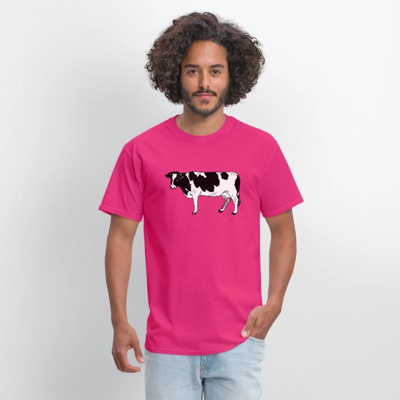 Black-and-white cow