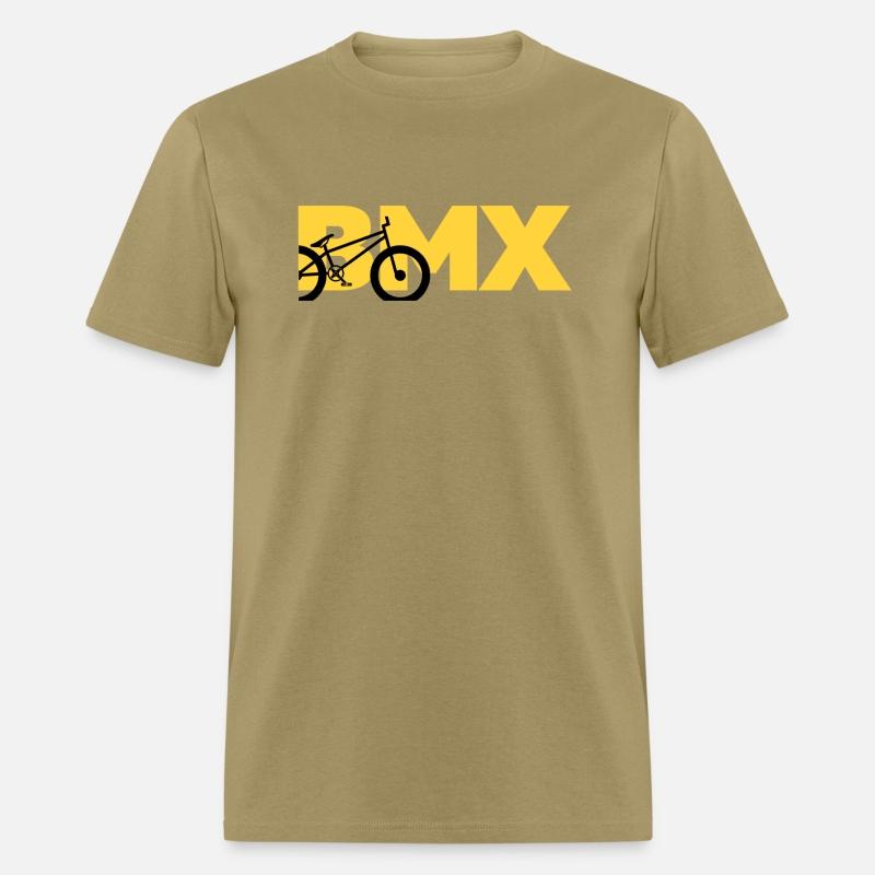 Black and Yellow BMX T Shirt cotton staff 100%