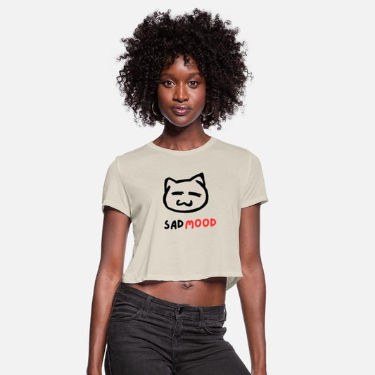 Black illustrated Cat Skeptic T Shirt