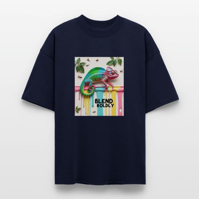 Blend Boldly T-Shirt – Rainbow Gradient Chameleon