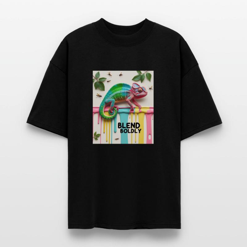 Blend Boldly T-Shirt – Rainbow Gradient Chameleon