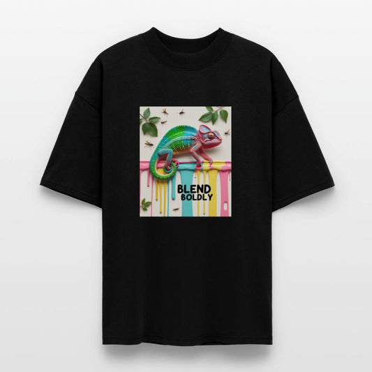 Blend Boldly T-Shirt – Rainbow Gradient Chameleon