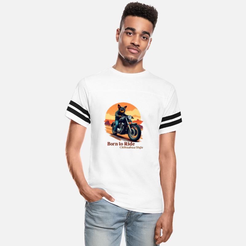 Born to Ride Chihuahua Motorcycle Art Print