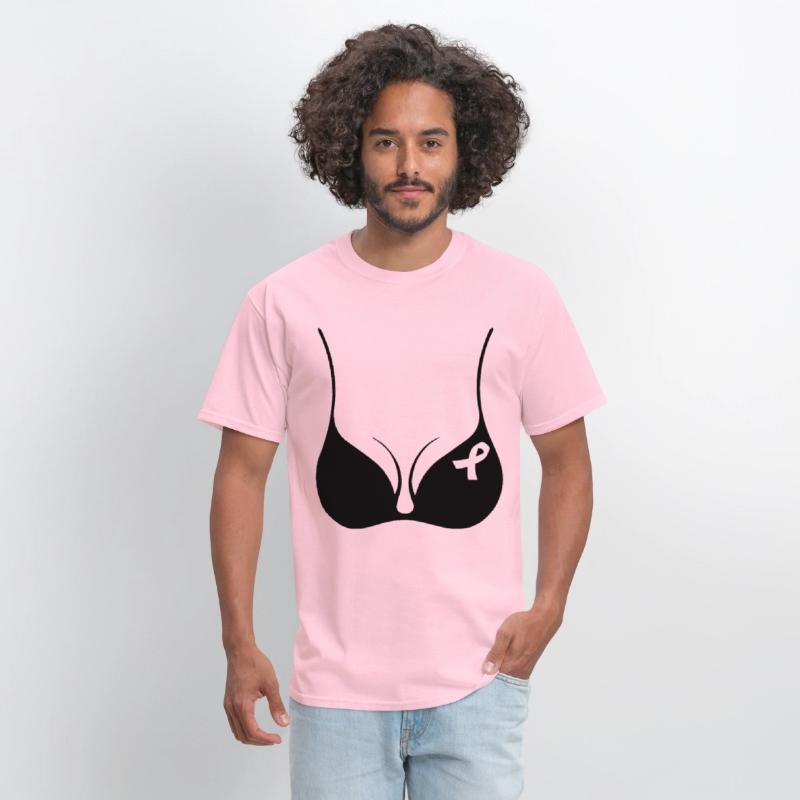 Breast Cancer Awareness Black Bra Pink Ribbon JUNI