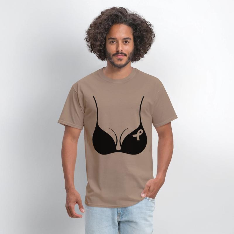 Breast Cancer Awareness Black Bra Pink Ribbon JUNI
