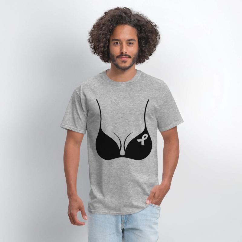 Breast Cancer Awareness Black Bra Pink Ribbon JUNI