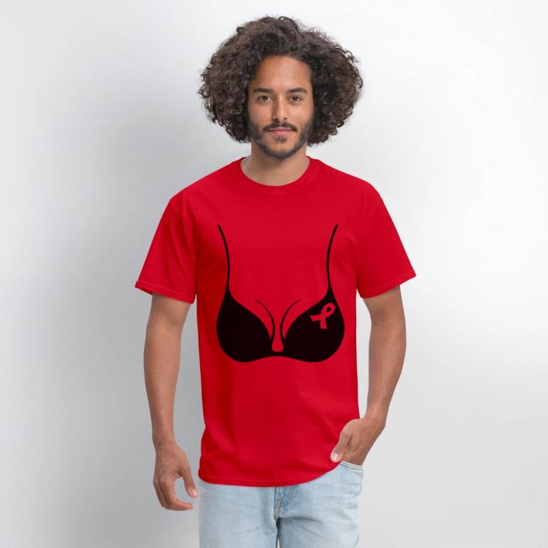 Breast Cancer Awareness Black Bra Pink Ribbon JUNI