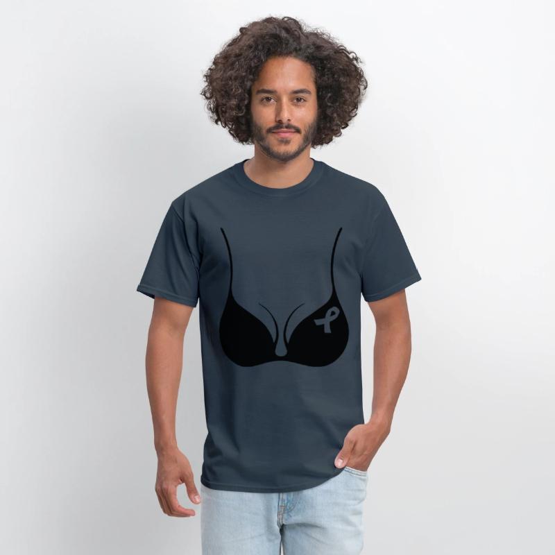 Breast Cancer Awareness Black Bra Pink Ribbon JUNI