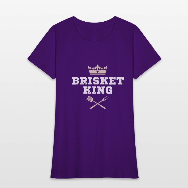 Brisket King Funny BBQ Crown Design