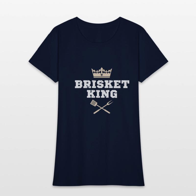 Brisket King Funny BBQ Crown Design