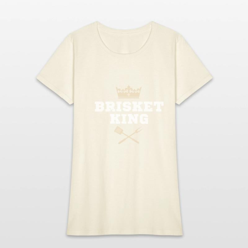 Brisket King Funny BBQ Crown Design