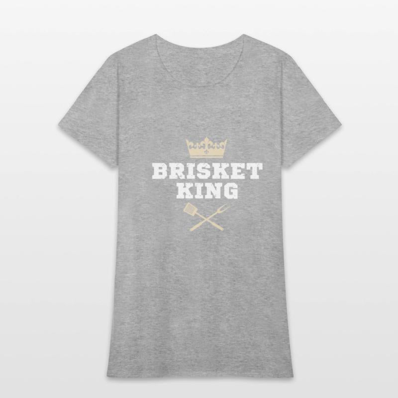 Brisket King Funny BBQ Crown Design