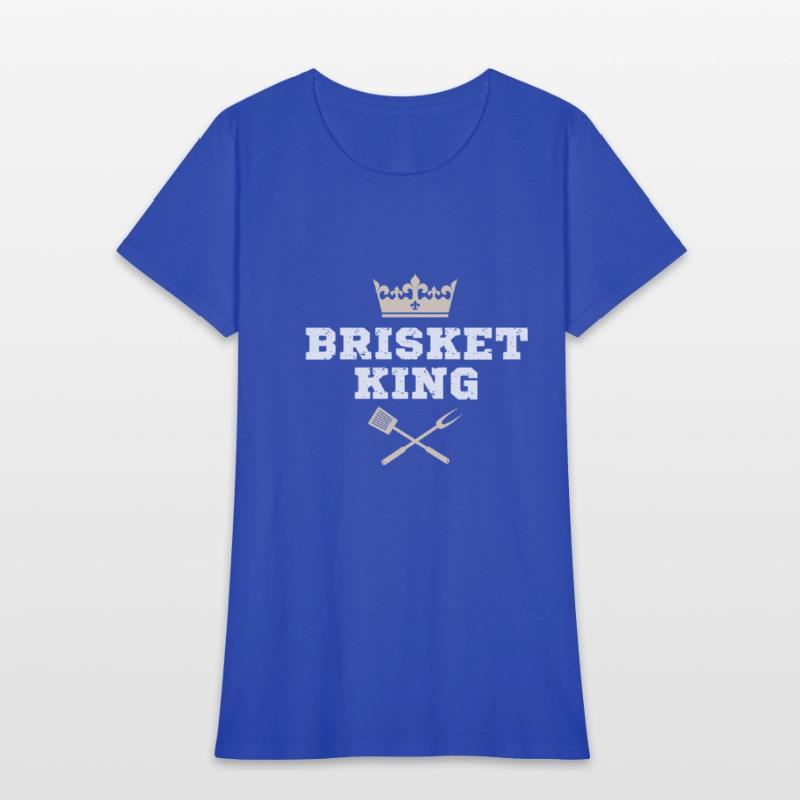 Brisket King Funny BBQ Crown Design