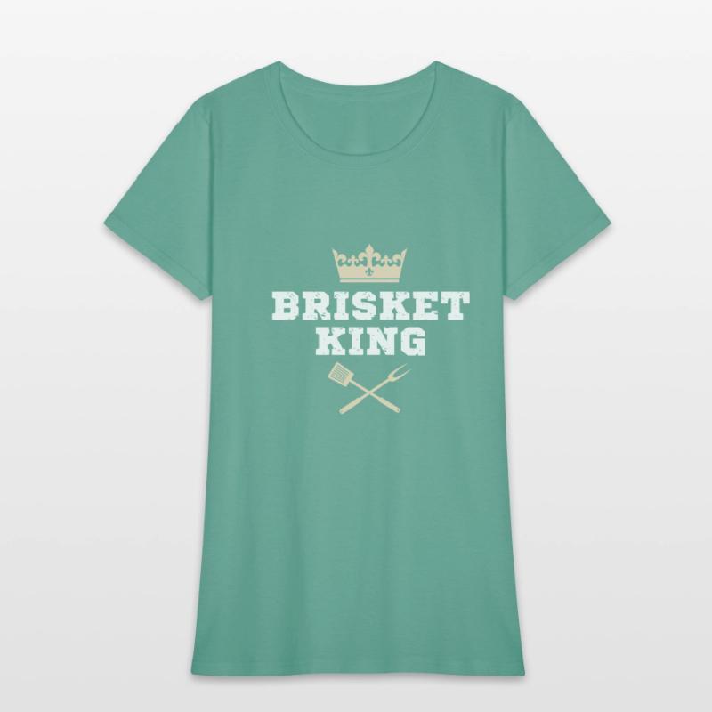 Brisket King Funny BBQ Crown Design