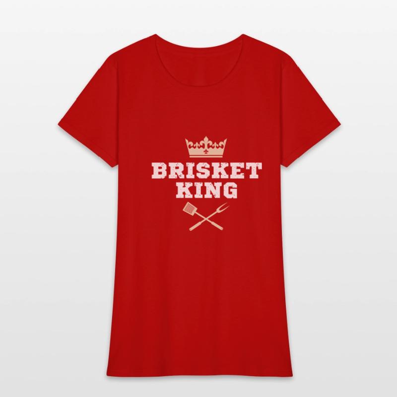 Brisket King Funny BBQ Crown Design