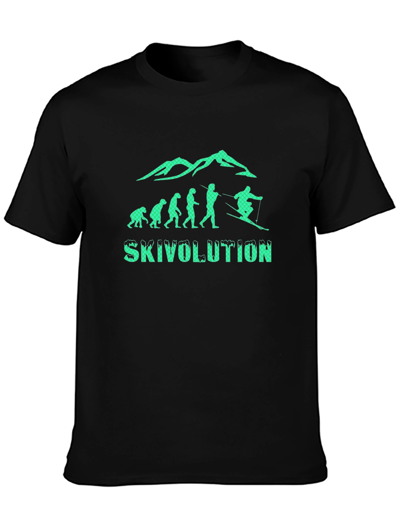 SkiVolution T-Shirt: Evolution of Skiing Tee