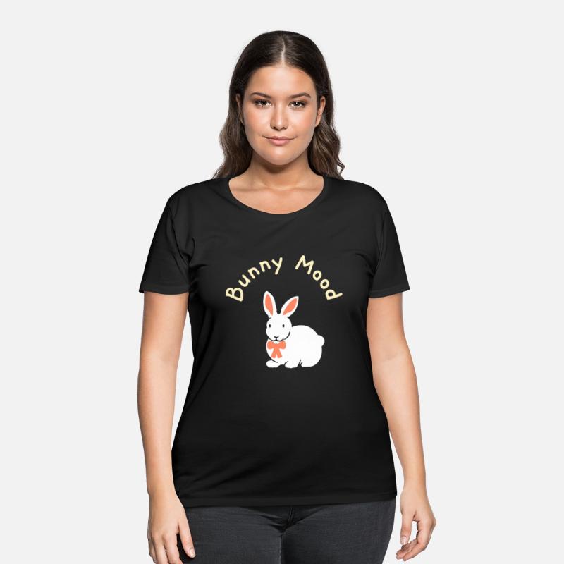 Bunny Mood Cute White Rabbit Wearing Bow Tie