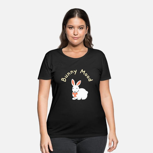 Bunny Mood Cute White Rabbit Wearing Bow Tie