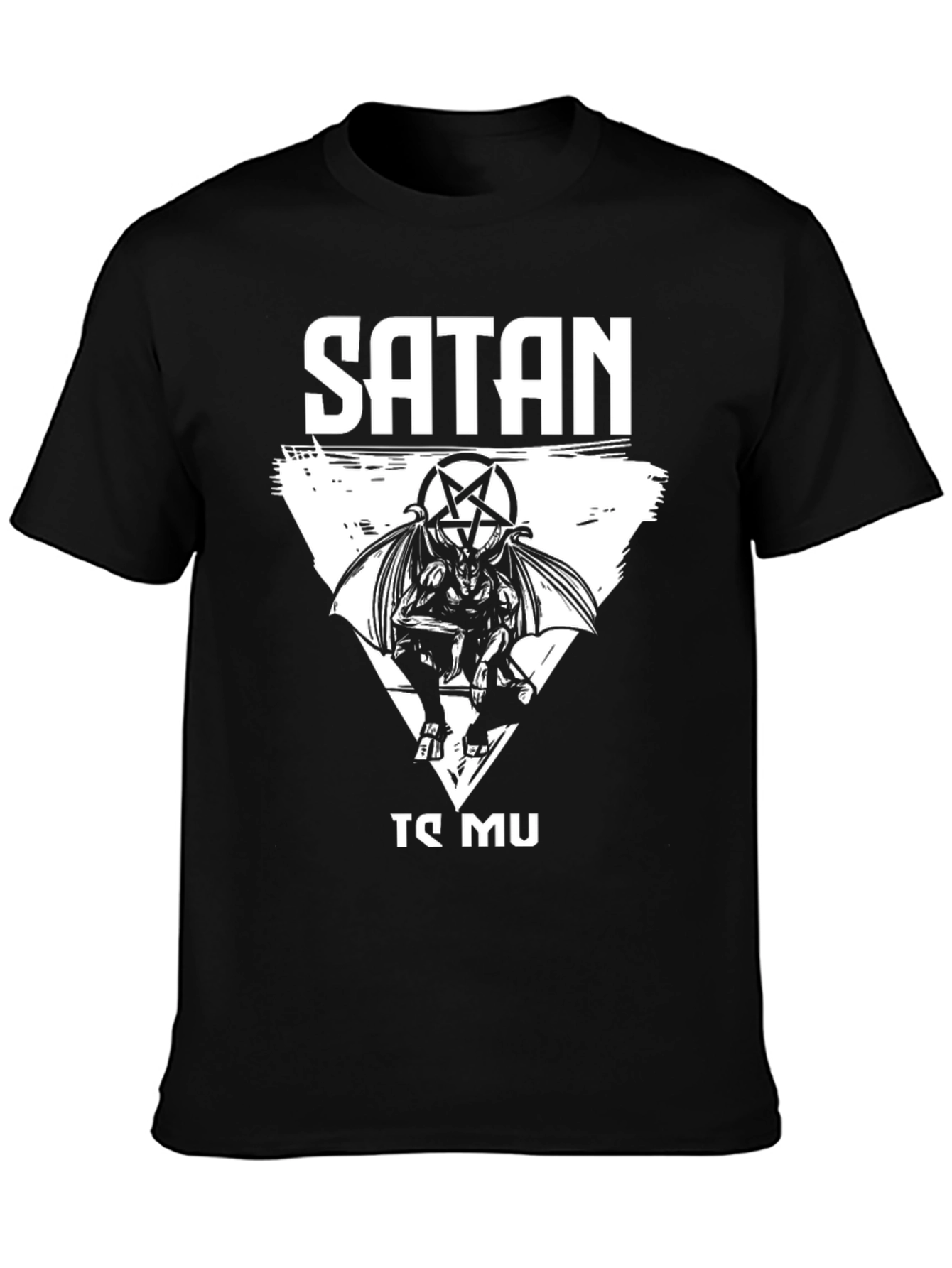 Satanic Graphic Tee - Baphomet Design