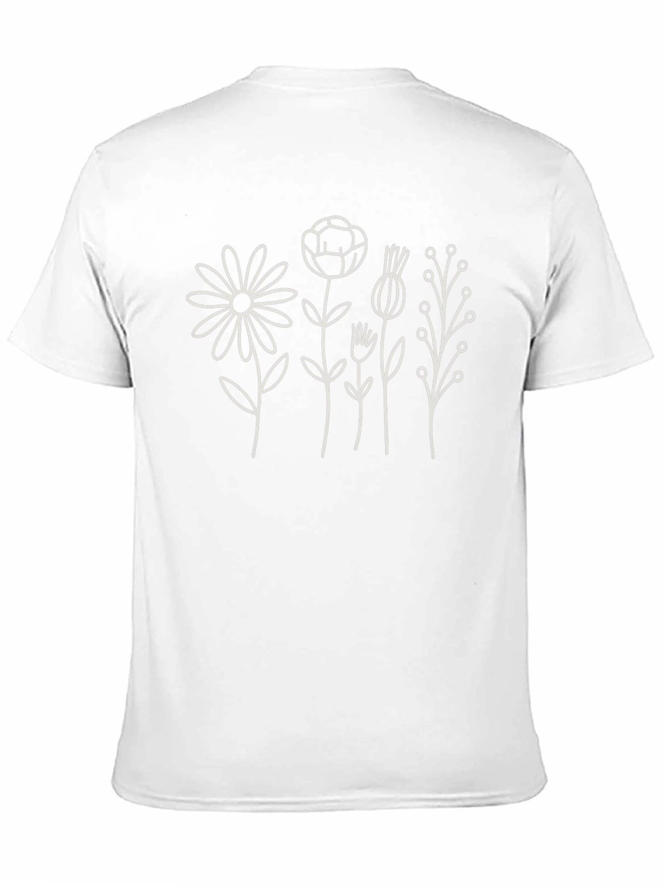 Black Floral Print T-Shirt
