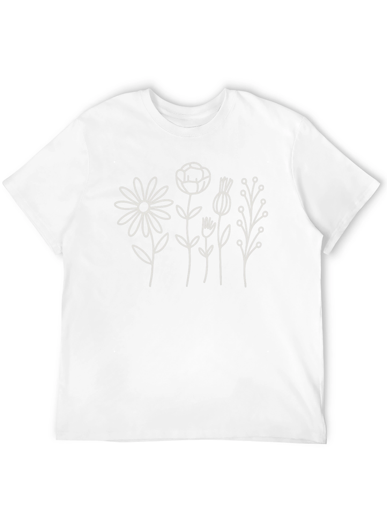 Black Floral Print T-Shirt