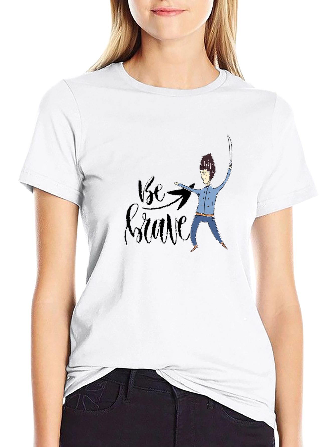 Be Brave T-Shirt - Graphic Novelty Print