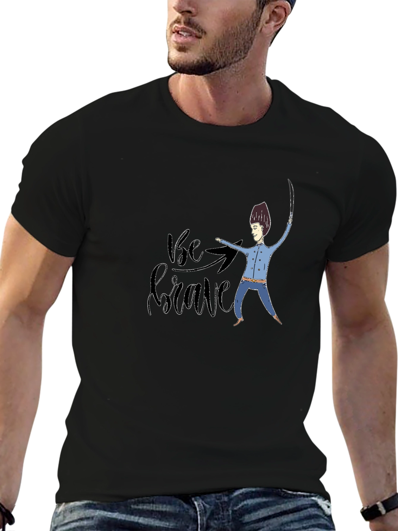 Be Brave T-Shirt - Graphic Novelty Print