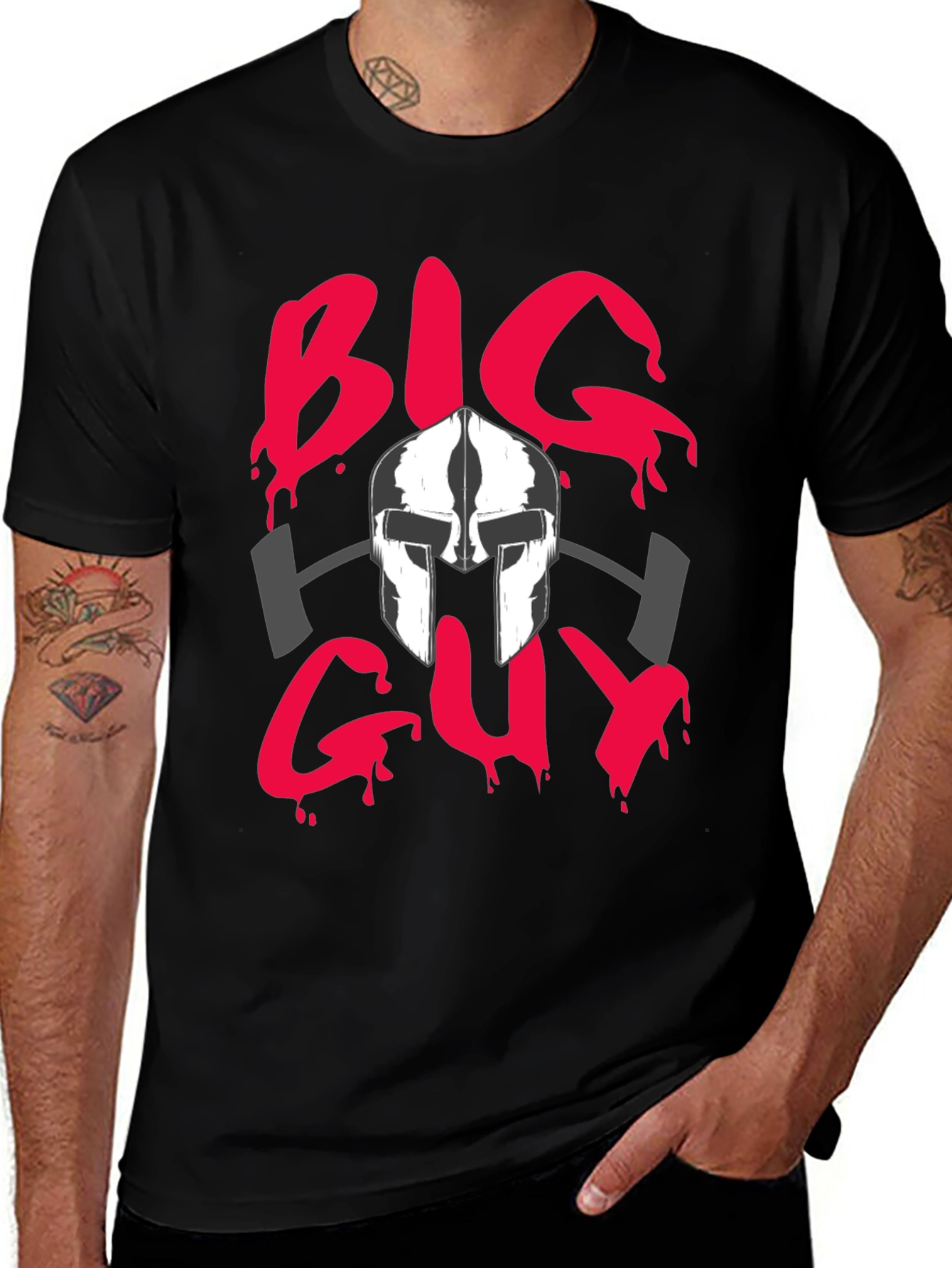 Big Guy T-Shirt - Spartan Gym Design