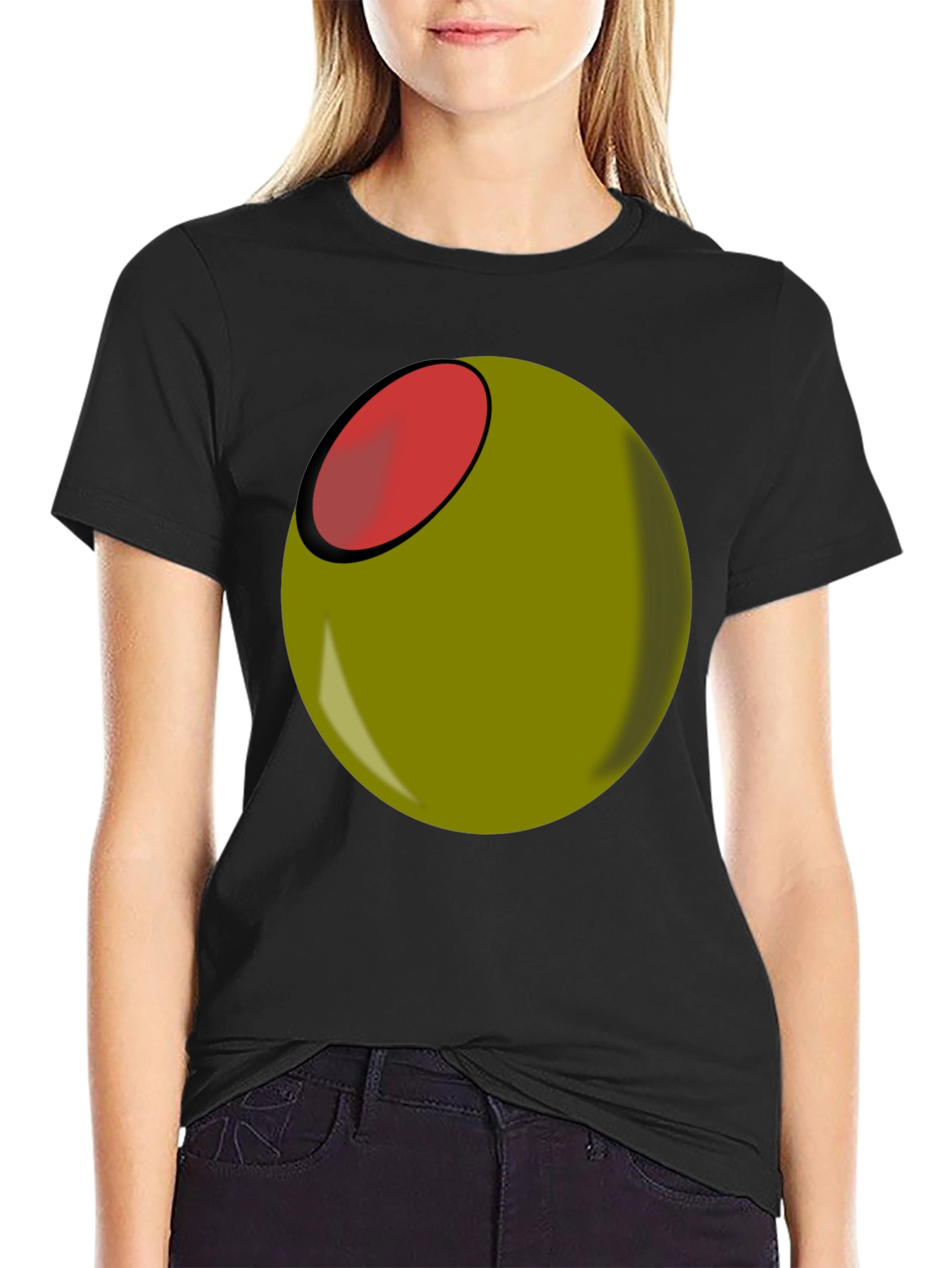 Olive You Funny Graphic T-Shirt