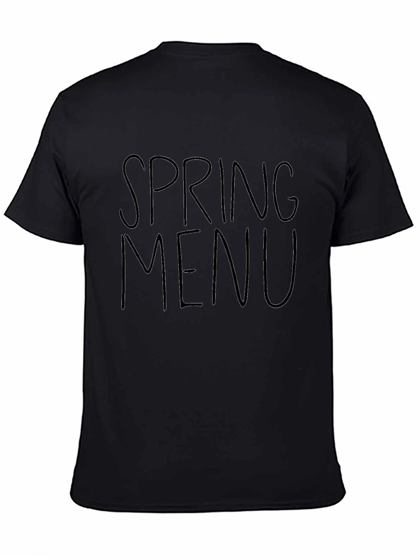 Spring Menu Black Graphic Tee