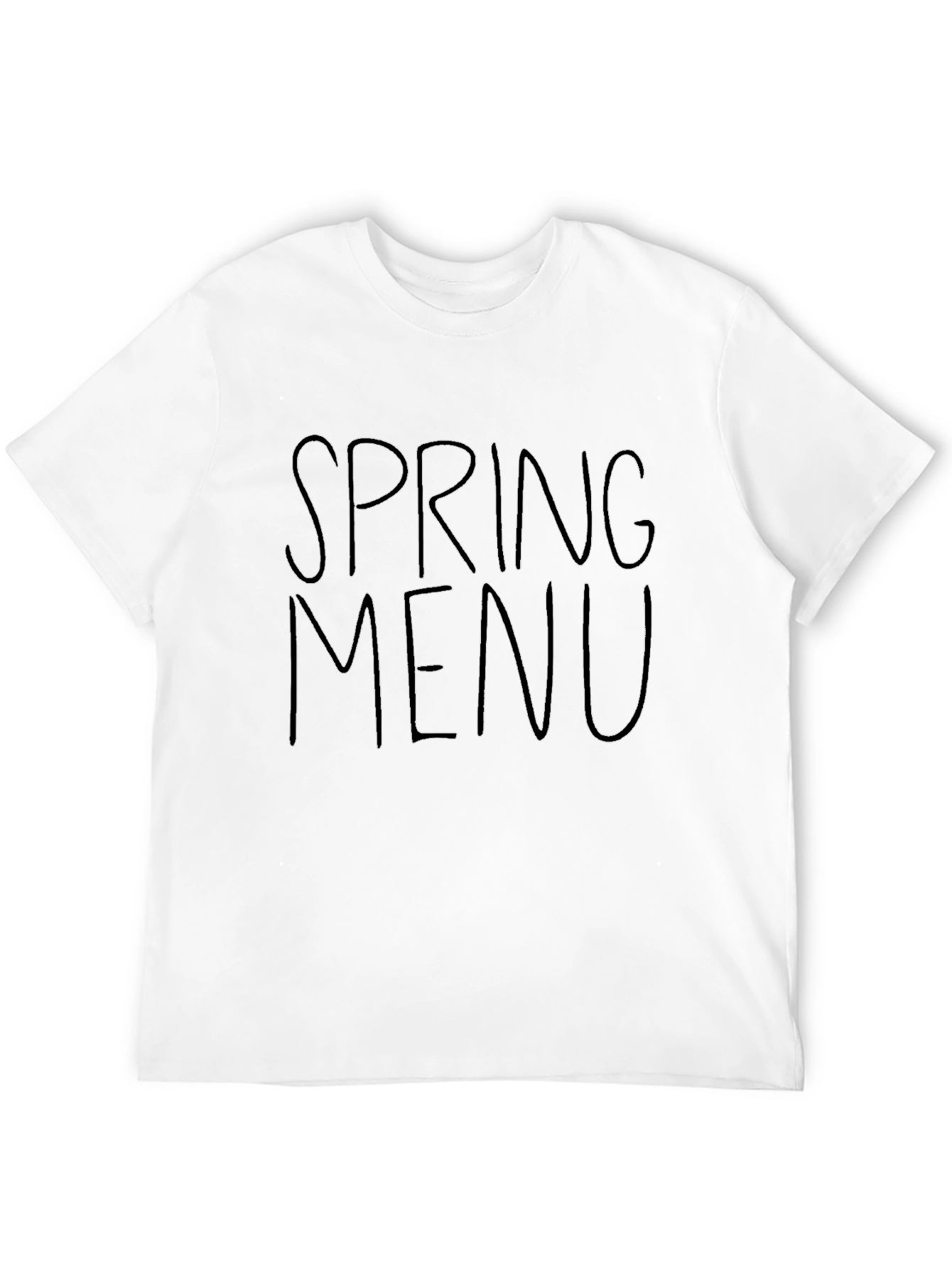 Spring Menu Black Graphic Tee