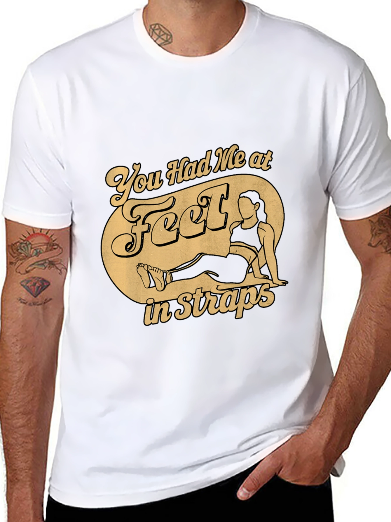 Funny Feet in Straps T-Shirt