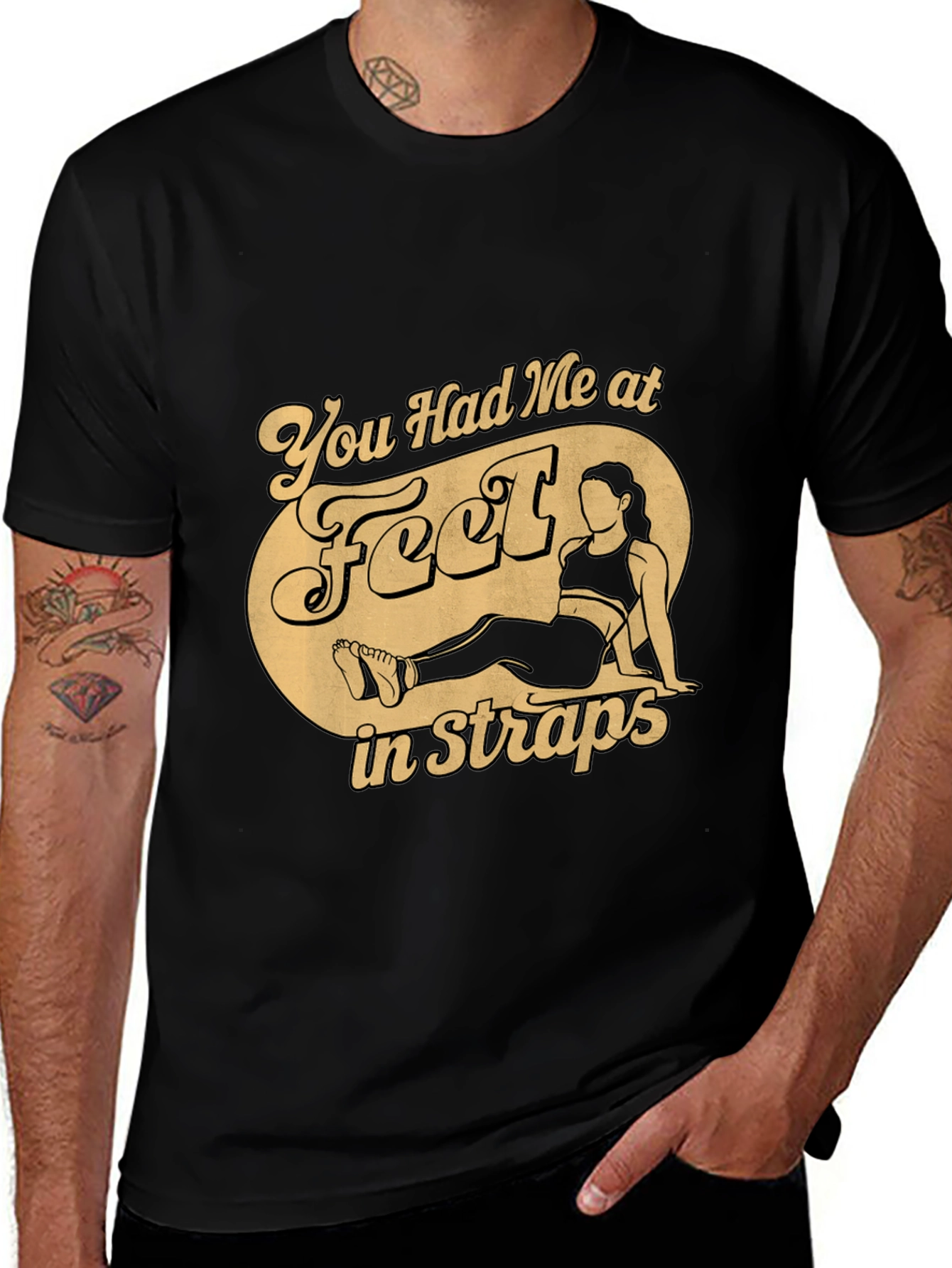 Funny Feet in Straps T-Shirt
